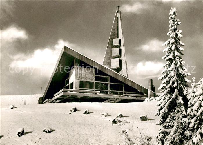 Feldberg Schwarzwald Kirche der Verklaerung Christi Architekt Rainer Disse Winte