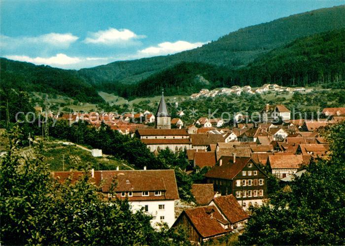 Loffenau Bad Herrenalb Stadtpanorama Luftkurort im Schwarzwald