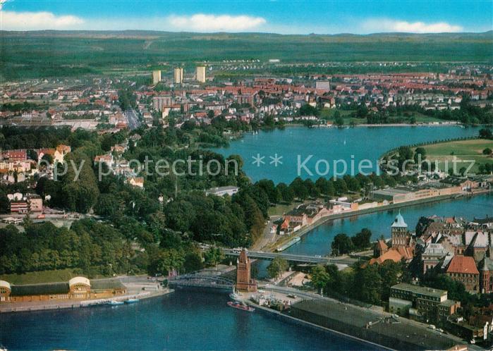 Luebeck Hansestadt Fliegeraufnahme