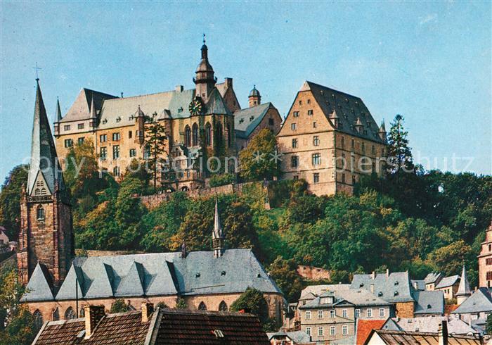 Marburg Lahn Altstadt Kirche Schloss