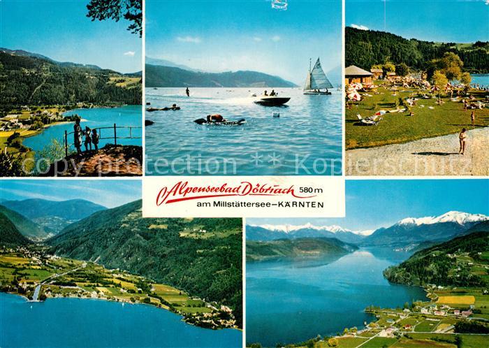 Doebriach Millstaettersee Schwimmbad Fliegeraufnahme Panorama