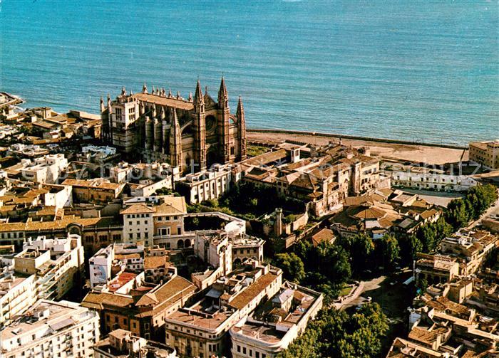 Palma de Mallorca Fliegeraufnahme Kathedrale