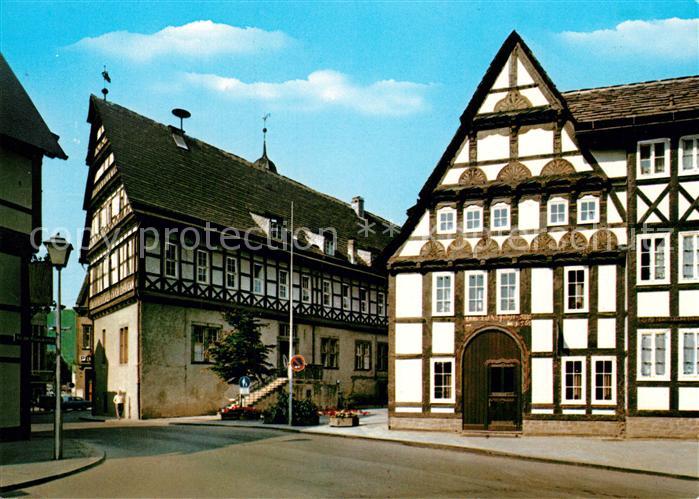 Hoexter Weser Kuesterhaus Fachwerk Rathaus