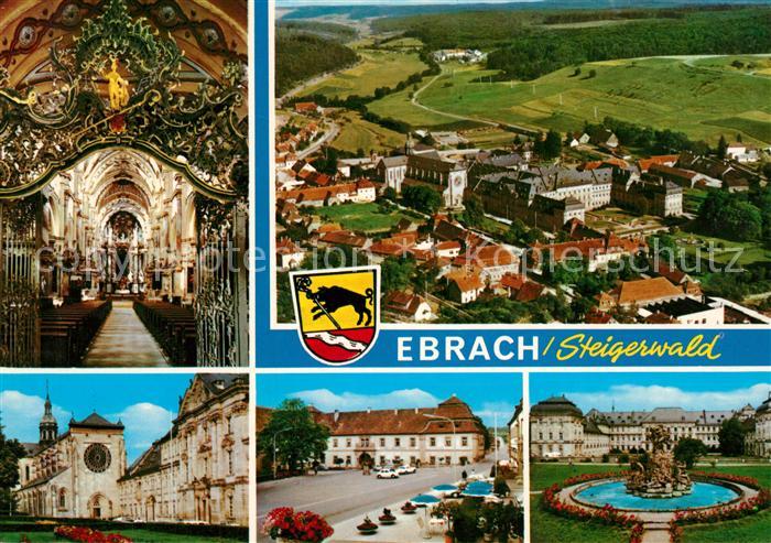 Ebrach Oberfranken Kirche Rathaus Brunnen Panorama