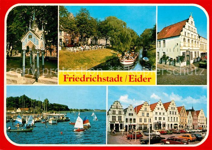 Friedrichstadt Eider Marktplatz Edamerhaus Bootshafen