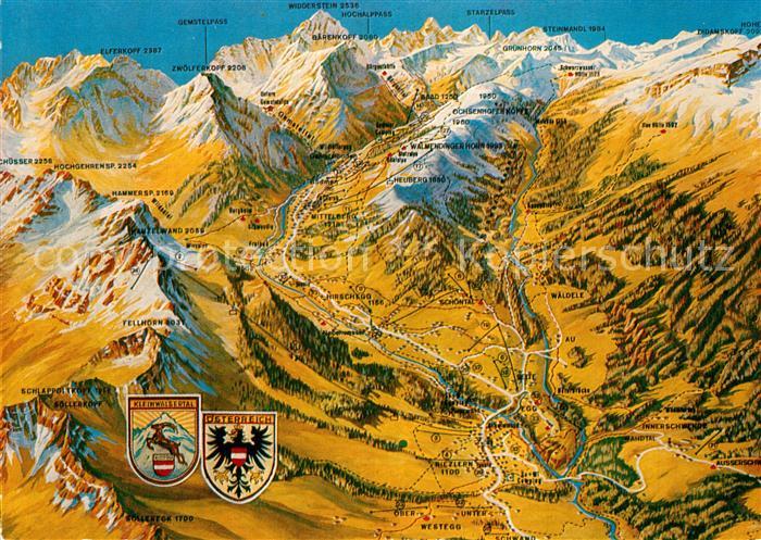 Kleinwalsertal Panoramakarte