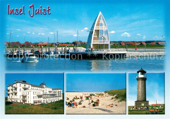 Insel Juist Kurhaus Wasserturm Hafen