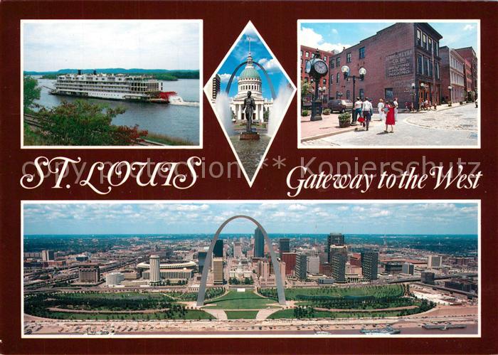Saint Louis Missouri Dampfer Stadtansichten