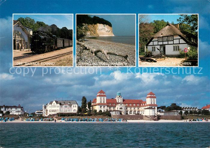 Ruegen Der rasende Roland Strand Stubbenkammer Moenchsgutmuseum Goehren