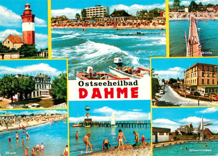 Dahme Ostseebad Leuchtturm Strand Schwimmbad Bruecke Holsteinischer Hof