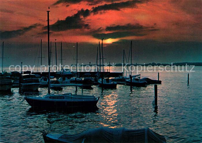 Nonnenhorn Hafen Abendstimmung