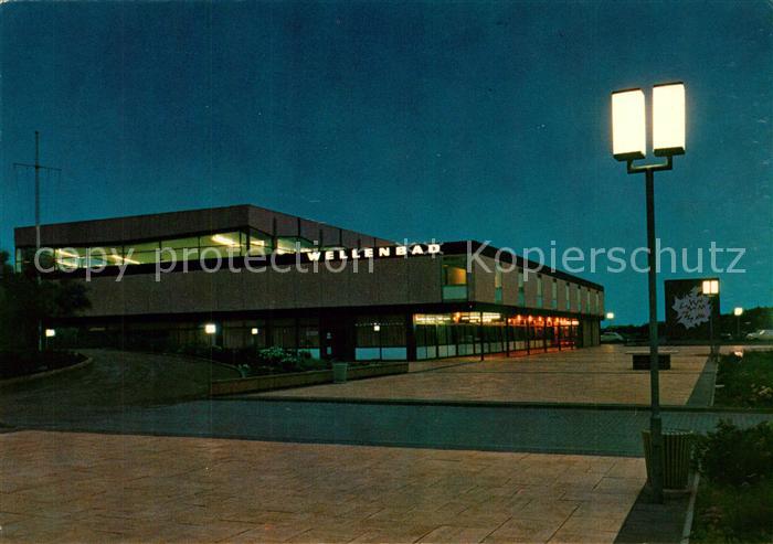 Peter-Ording St Meerwasser Wellenschwimmbad Abend