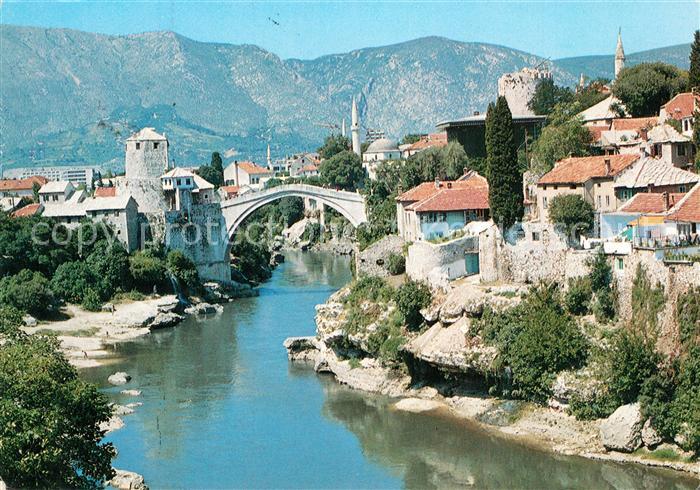 Mostar Moctap Stadtansicht