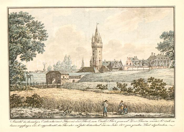 Frankfurt Main Eschenheimer Turm und Tor