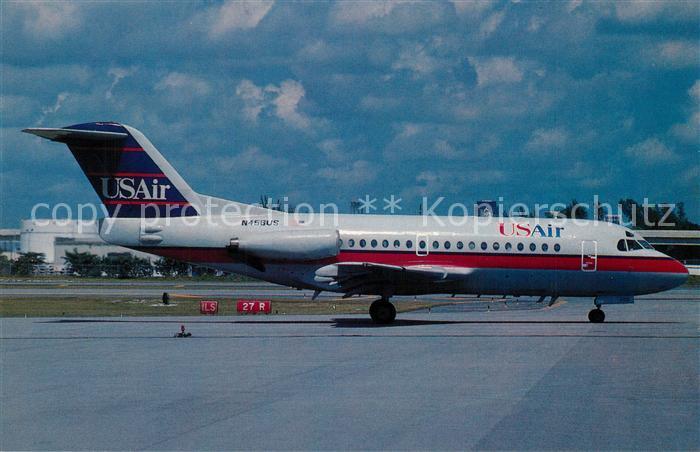 Flugzeuge Zivil US Air Fokker 28-1000 c/n 11035 N456US