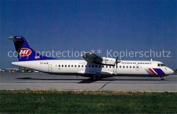 Flugzeuge Zivil JAT Yugoslav Airlines Aerospatiale ATR-72 c/n 180 YU-ALN