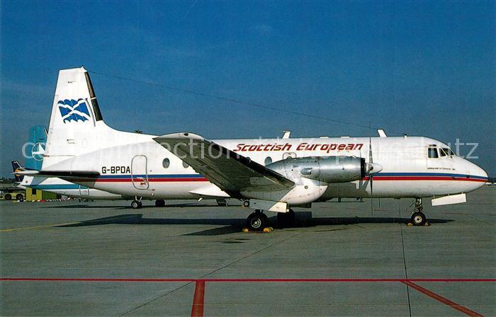 Flugzeuge Zivil Scottish European AW BAe HS 748-334 Srs