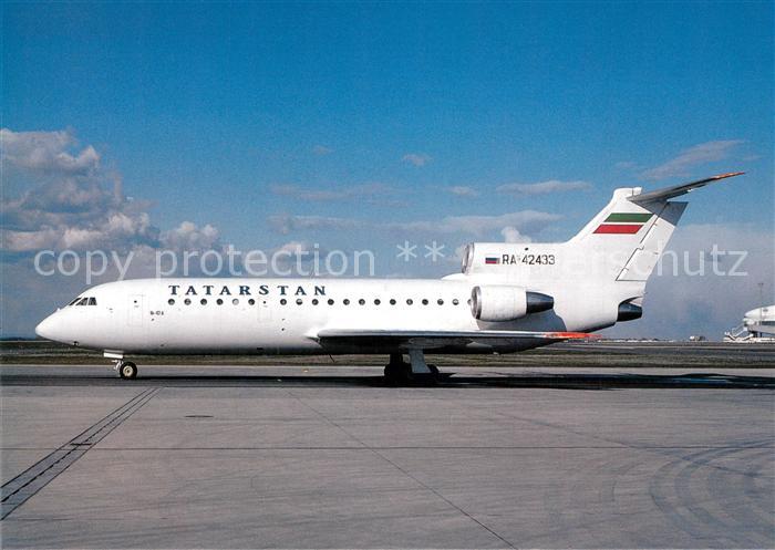 Flugzeuge Zivil Tatarstan Airlines Yak-42D RA-42433 c/n