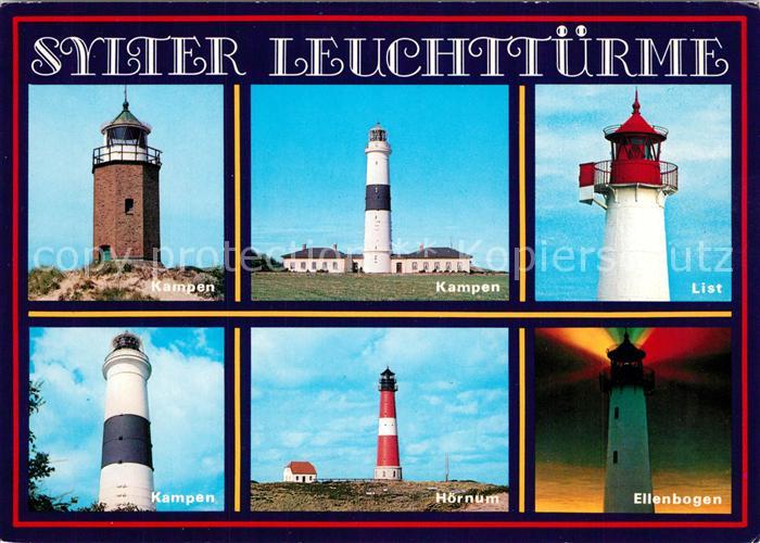 Leuchtturm Lighthouse Sylt Kampen List Hoernum Ellenbogen