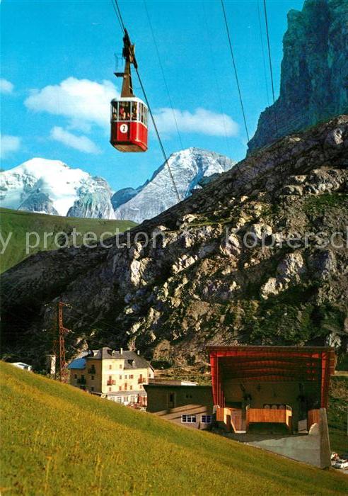 Seilbahn Funivia Passo Pordoi Marmolada Dolomiti