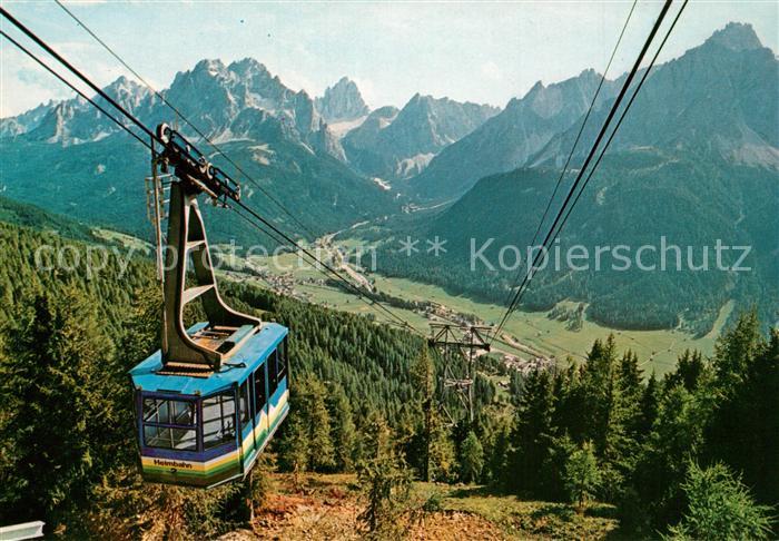 Seilbahn Sexten Helmbahn Sesto Funivia Monte Elmo