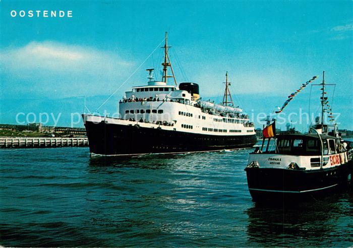 Schiffe Ships Navires Pakketboot Reine Astrid Oostende