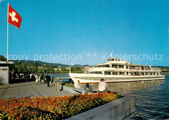 Motorschiffe Zürich Schiffstation Bürkliplatz