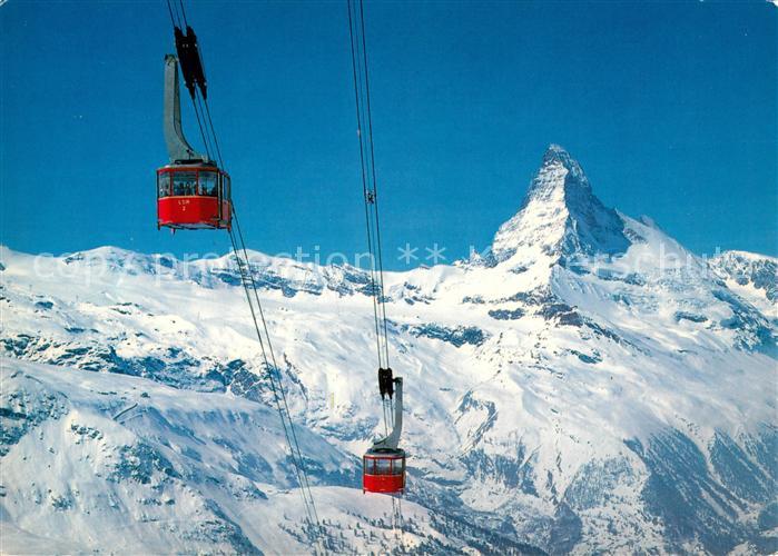 Seilbahn Rothorn Zermatt Matterhorn Mont Cervin