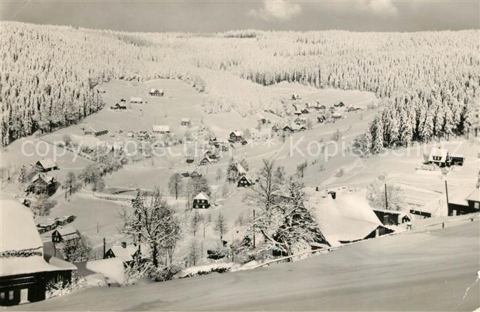 Klingenthal Vogtland Blick vom Aschberg nach Steindroeba