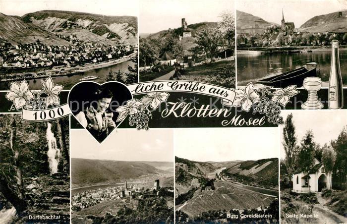 Klotten Moselpartien Dortebachtal Burg Coreidelstein Seitz Kapelle