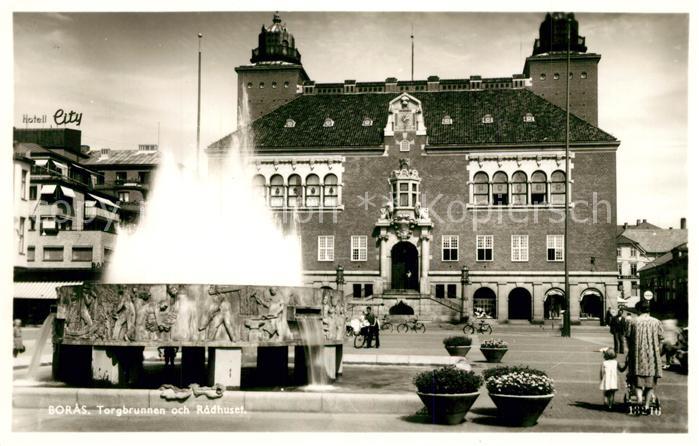 Boras Torgbrunnen och Radhuset