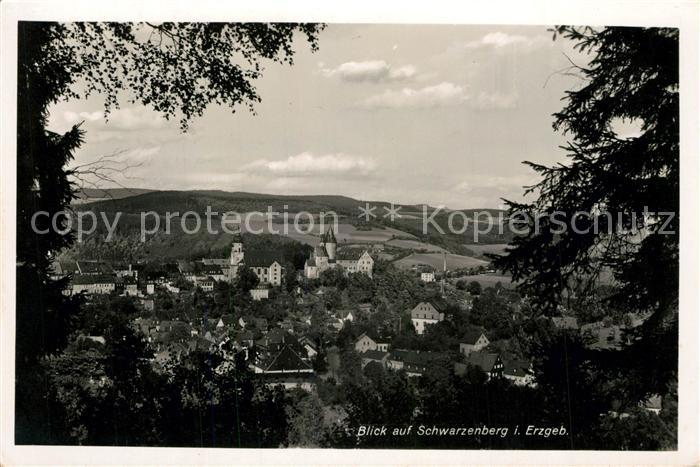 Schwarzenberg Erzgebirge Panorama
