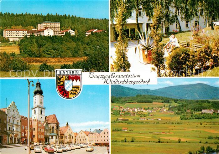 Windischbergerdorf Bayerwaldsanatorium Marktplatz Park Panorama