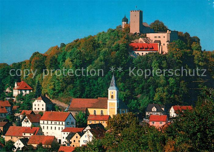 Falkenstein Oberpfalz Kirche und Burg