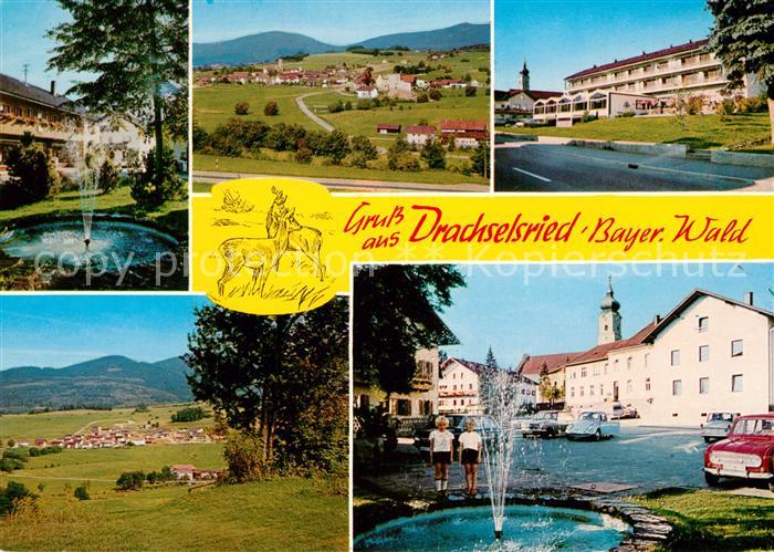 Drachselsried Springbrunnen Panorama Kurhaus