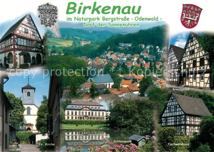 Birkenau Odenwald Altes Rathaus Ev Kirche Schlosspark Kreuzgasse Fachwerkhaus