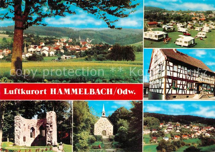Hammelbach Panorama Camping Fachwerkhaus Ruine kapelle