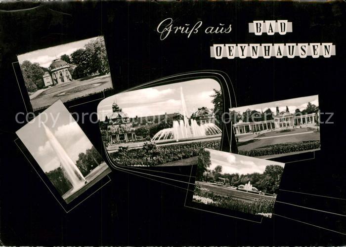 Bad Oeynhausen Kuranlagen Springbrunnen Kurhaus