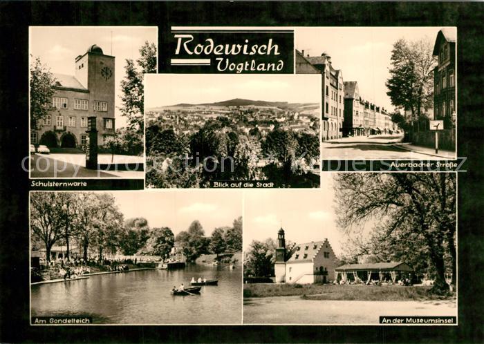 Rodewisch Schulsternwarte Stadtblick Auerbacher Str Am Gondelteich Museumsinsel