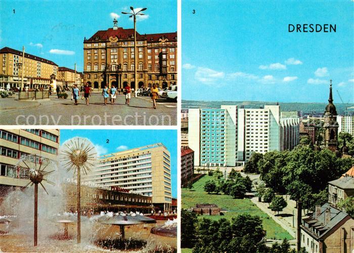 Dresden Haus Altmarkt Interhotel Lilienstein Neubaugebiet Gerokstrasse