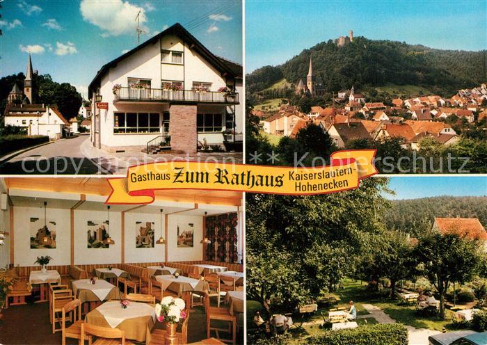 Hohenecken Gasthaus Zum Rathaus Gaststube Panorama Park