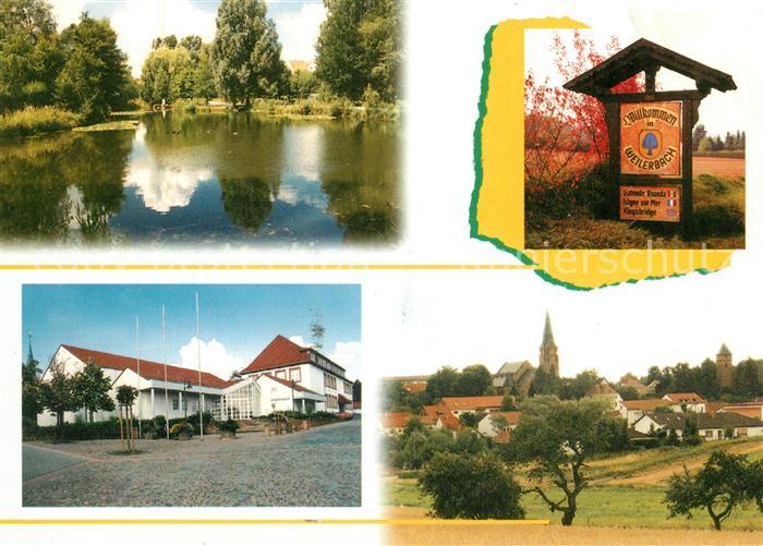 Weilerbach Kaiserslautern Schwanenteich Ortsschild Buergerhaus Stadtblick