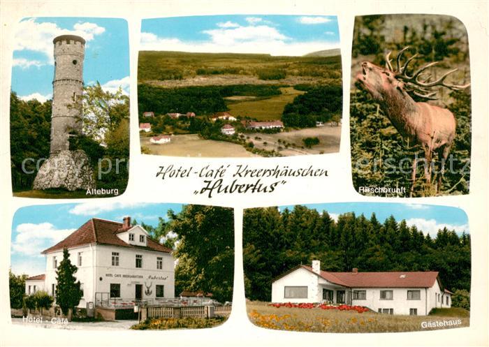 Winterbach Bad Kreuznach Alteburg Hotel Cafe Kreershaeuschen Hubertus Hirschbrun