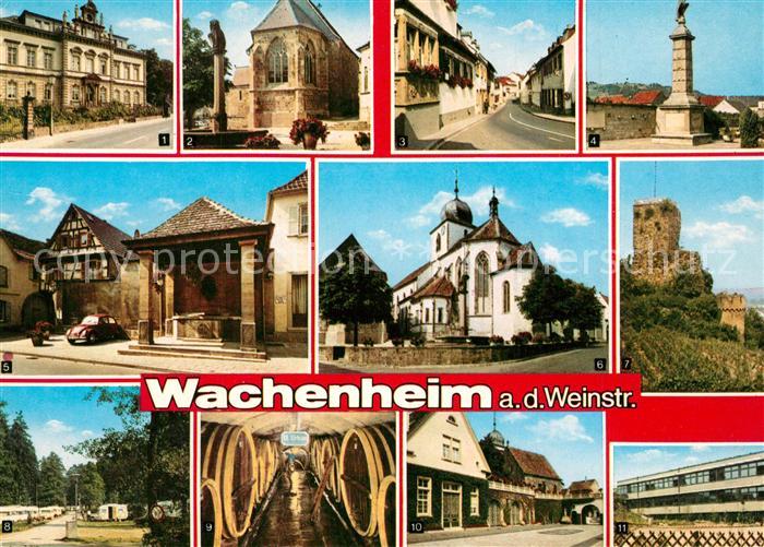 Wachenheim Weinstrasse Altersheim Kapelle Weinstrasse Kriegerdenkmal Luisenbrunn