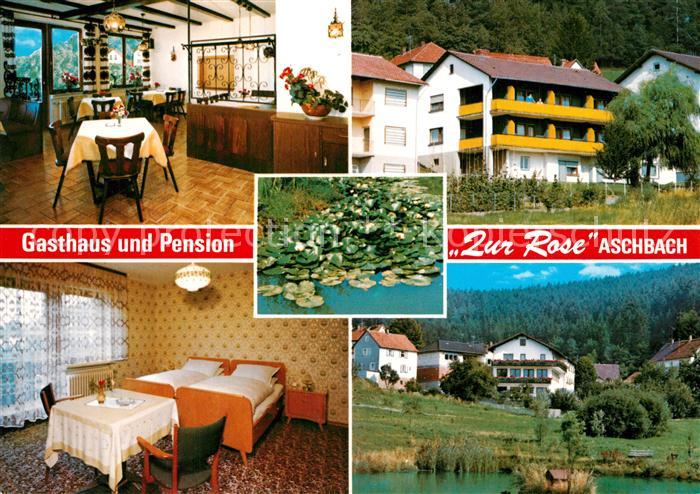 Aschbach Odenwald Gasthaus Pension Zur Rose Gastraeume