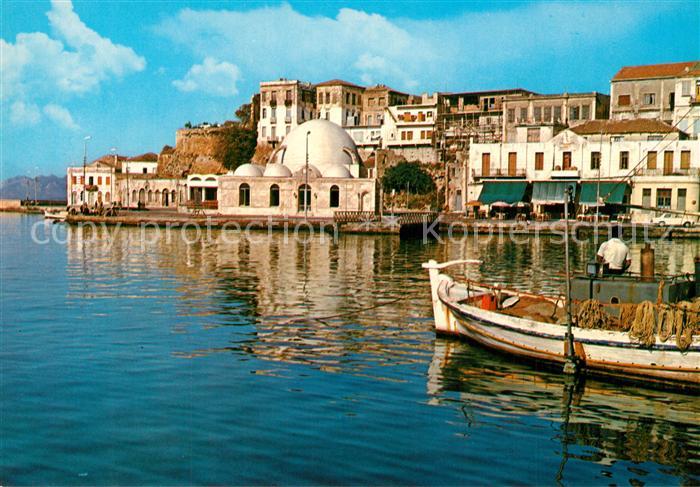 Crete Cania Teilansicht des alten Hafens