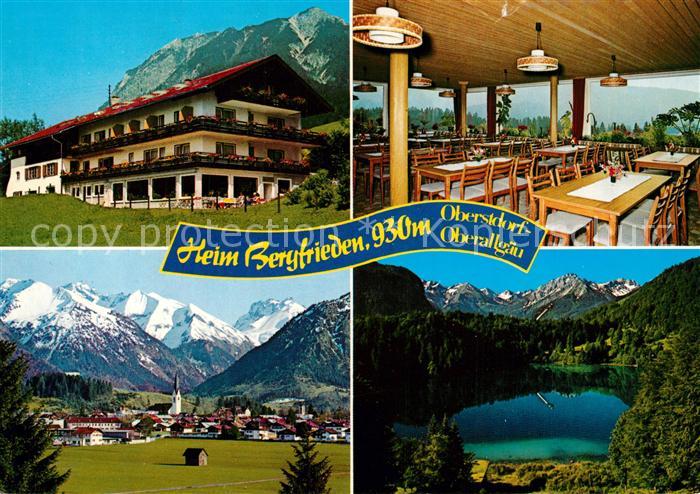 Oberstdorf Heim Bergfrieden Gastraum Panorama See