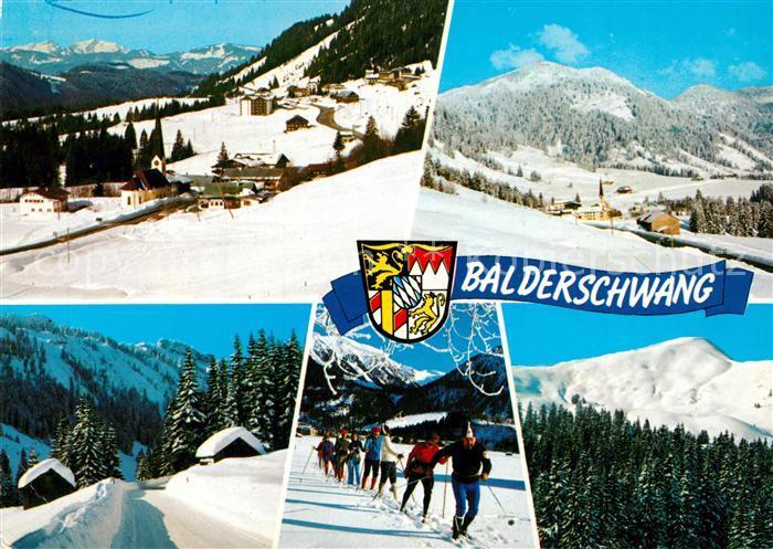 Balderschwang Panorama Teilansichten Skikurs