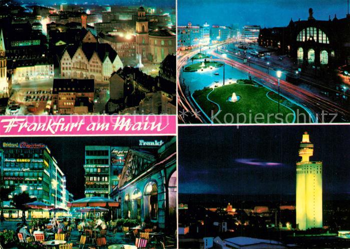 Frankfurt Main Roemer Paulskirche Hauptbahnhof Hauptwache Henninger Turm