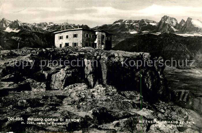Rittnerhornhaus Berghaus Sarntaler Alpen gegen Sella Langkofel Pittkofel Dolomit